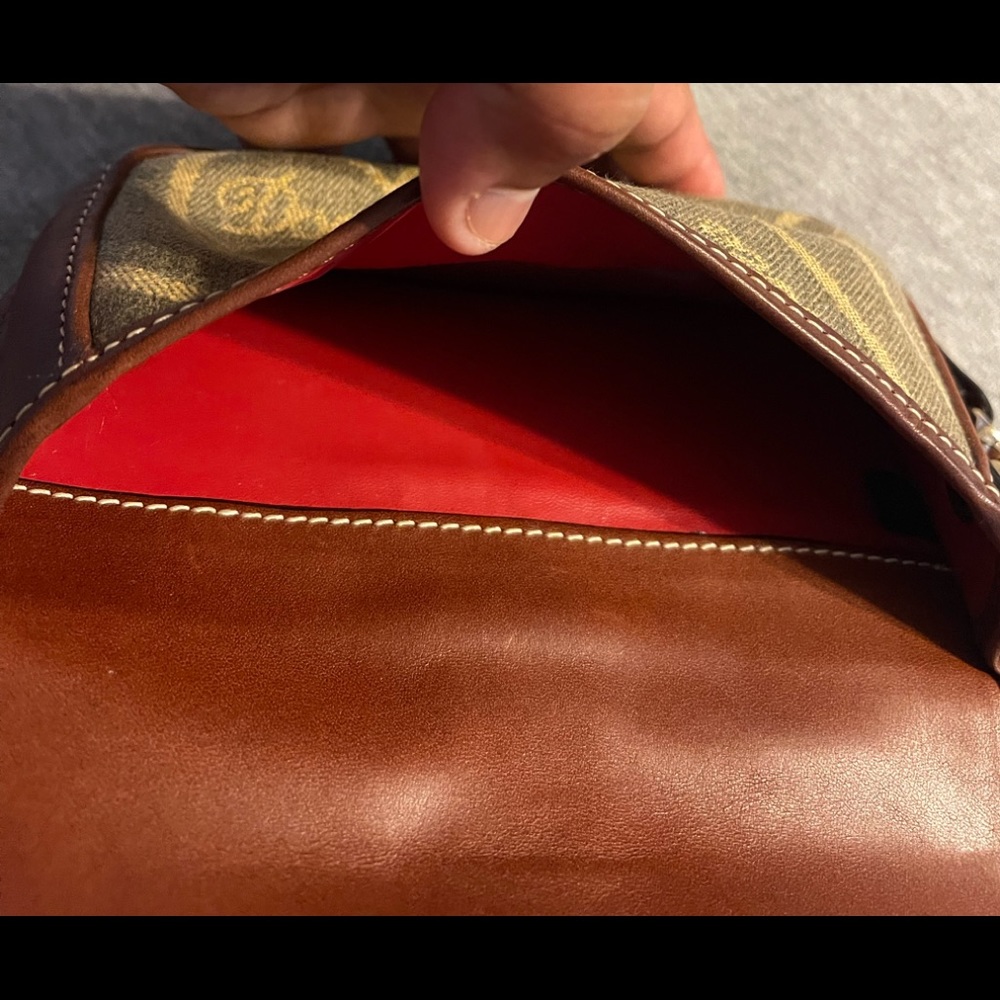 Dooney & Bourke Db Heart Canvas/Leather Wristlet - image 3